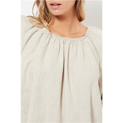 Blusa de lino - Marfil
