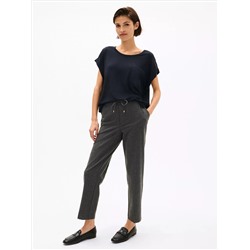 Dolman-Sleeve Crewneck Pocket T-Shirt