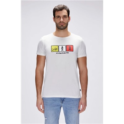 Bad Bear, Erkek Beyaz Entree T-shirt Tshirt 25.01.07.005-c04