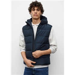 Chaleco capucha plumas -  Niño | MANGO OUTLET España