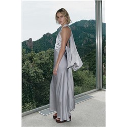 LIMITED EDITION SATIN CAPE DRESS
