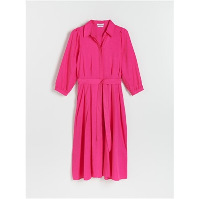Kleid aus Leinenmischung