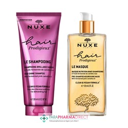 Nuxe Hair Prodigieux Shampoing 200ml + Masque 125ml + Serviette OFFERTE