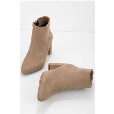 Bambi Vizon Süet Kadın Bot & Bootie K02924011102