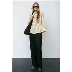 WIDE SLEEVE STRIPED BLOUSE