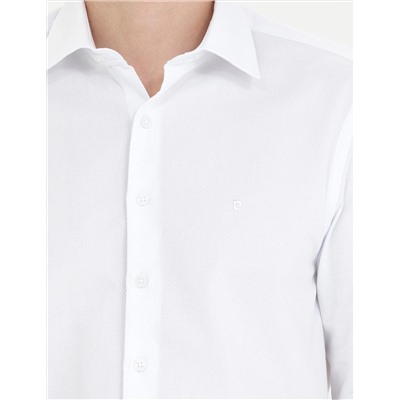 Beyaz Slim Fit Uzun Kollu Gömlek