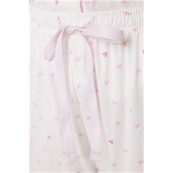 Pijama largo camisero 100% algodón Snoopy rosa