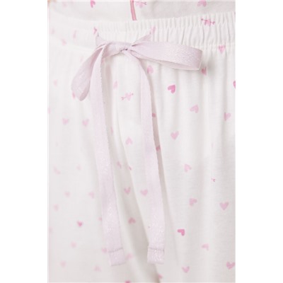 Pijama largo camisero 100% algodón Snoopy rosa