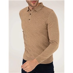 Kahverengi Slim Fit Kazak