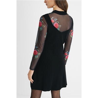 Vestido rejilla flores