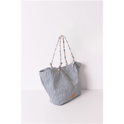 Bolso shopper canvas rayas