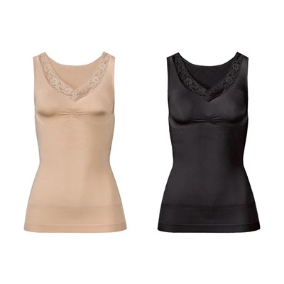 ESMARA® Lingerie Formhemden Damen, 2 Stück, optimale Passform