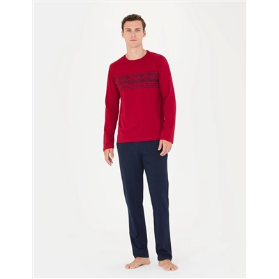 Bordo Pijama Takımı