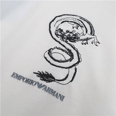 Мужской лонг Emporio Arman*i ⚪️⚫️  Фабричная копия