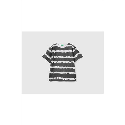 United Colors of BenettonErkek Çocuk Batik Desenli Penye T-shirt
