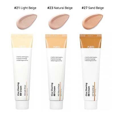 Cica Clearing BB Cream SPF38 PA+++ #21 Light Beige BB-крем с экстрактом центеллы