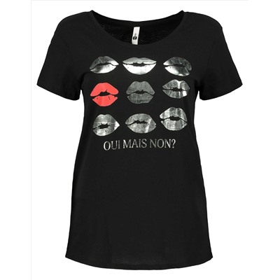 Damen T-Shirt - Glitzer-Print