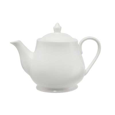Чайник заварочный, 1 л, фарфор P, белый, White Basics, 63204