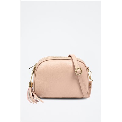 Bandolera de piel Rosa y dorado - Firenze Artegiani