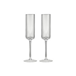 Бокал для шампанского, 200 мл, 2 шт, стекло хрустальное, Полосы, Modern Classic, 62714