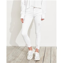 Classic Stretch Mid-Rise Crop Super Skinny Jeans