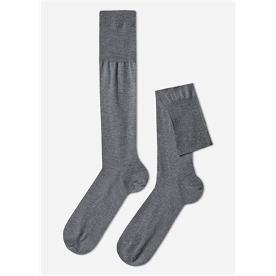 Lange Herrensocken mit Fil d‘Ecosse