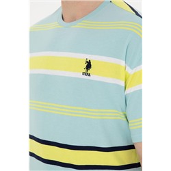Erkek Comfort Fit Bisiklet Yaka Mint Tişört