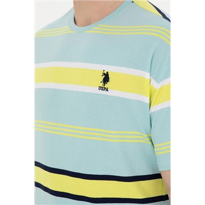 Erkek Comfort Fit Bisiklet Yaka Mint Tişört