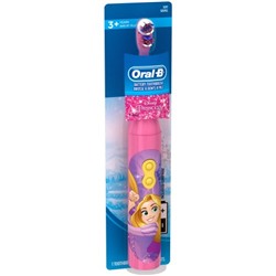 Oral-B Kids Battery Power Toothbrush featuring Disney Princess Characters, Extra Soft Bristles, 1 Count