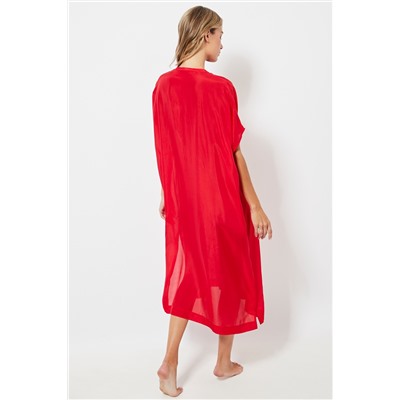 Camisón de seda - Rojo