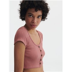 Crop Top aus Jersey