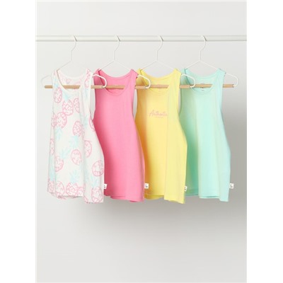 4-PACK OF ASSORTED STRAPPY TOPS