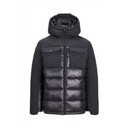 Anorak con capucha Negro