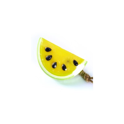Фигурное мыло «Желтый арбуз» / Yellow watermelon slice soap