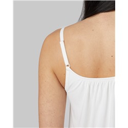 WOMEN'S SOFT RIB FLOWY BRA CAMI