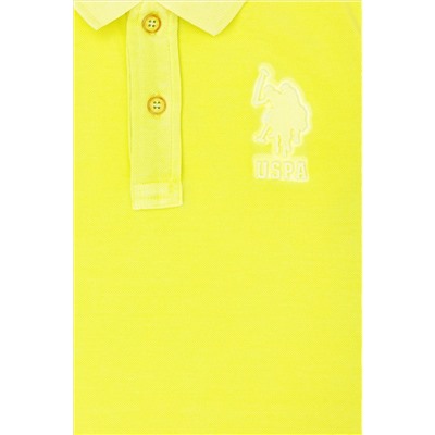 Erkek Çocuk Neon Sarı Polo Yaka Tişört