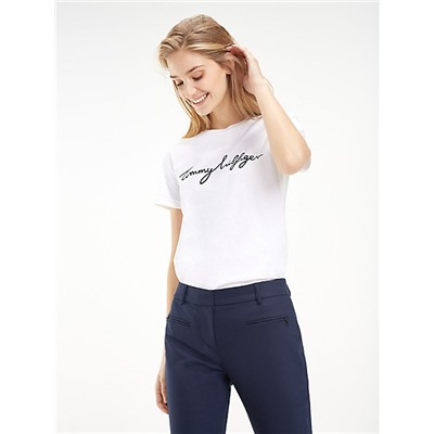 TOMMY HILFIGER SCRIPT LOGO T-SHIRT