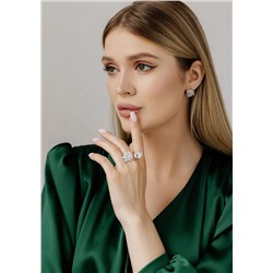 Серьги из серебра родированные - Розы 925 пробы С50149р