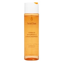 Tónico facial vitamina C y niacinamida Facial Clean Deliplus iluminador y antioxidante todo tipo de piel