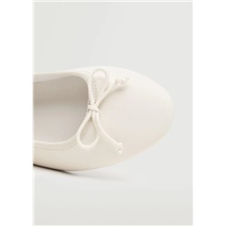 Bailarina piel lazo -  Mujer | MANGO OUTLET Melilla