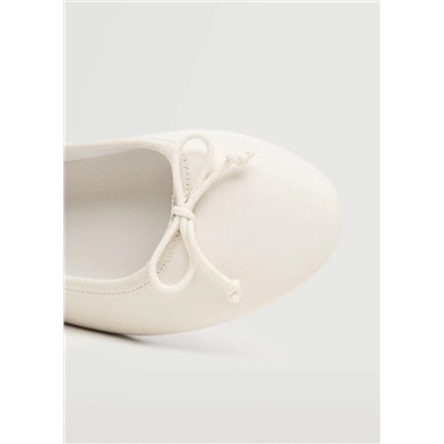 Bailarina piel lazo -  Mujer | MANGO OUTLET Melilla