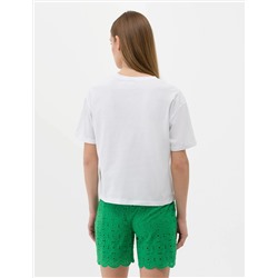 Beyaz Comfort Fit Tişört