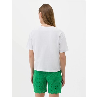 Beyaz Comfort Fit Tişört
