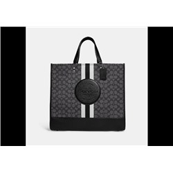 Dempsey Tote 40 In Signature Jacquard With Stripe And Coach Patch