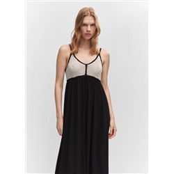 Vestido panel crochet