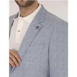 Açık Mavi Slim Fit Ceket