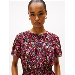Floral-Print Georgette Dress