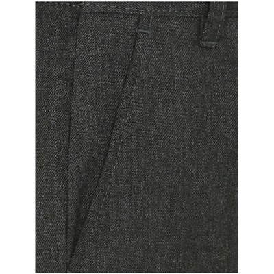 Boys Grey Plus Fit Half Elastic School Trouser 2 Pack