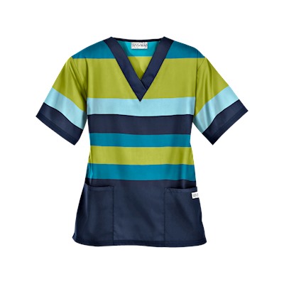 UA Bold And Beautiful Navy Scrub Top