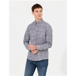 Siyah Slim Fit Uzun Kollu Gömlek